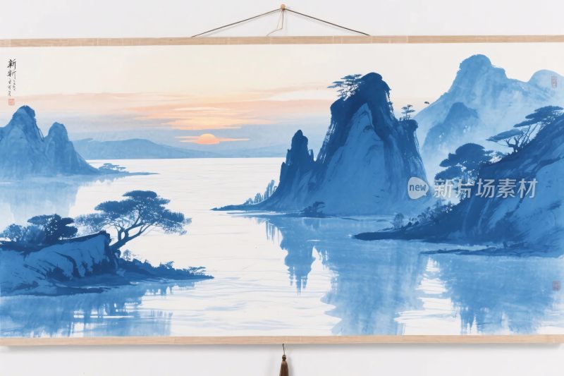 古韵山水水墨画