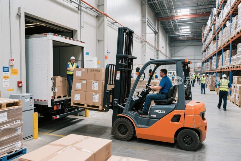 仓库货物搬运场景