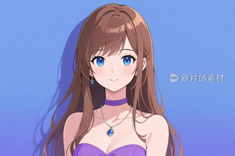 动漫风格女性角色插画