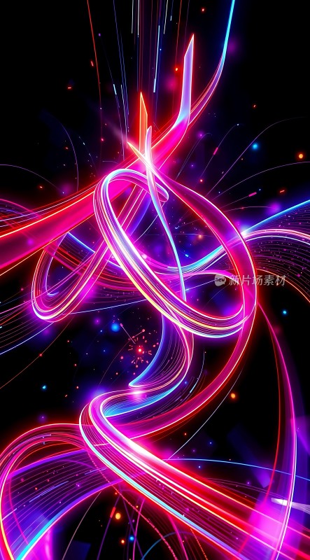 霓虹幻彩交织