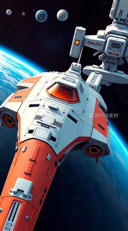 太空探索先锋号飞船遨游星际
