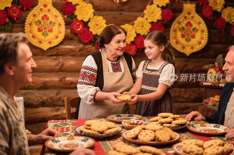 民俗美食互动场景