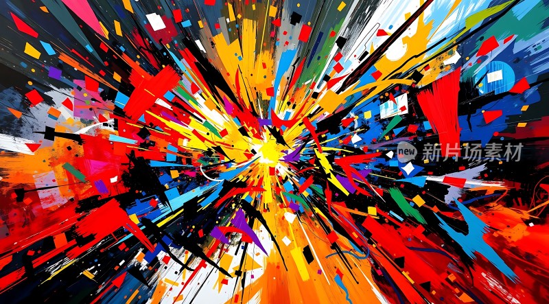 色彩爆炸视觉冲击的艺术盛宴