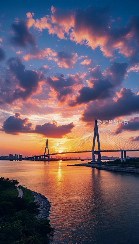 明珠湾大桥日落