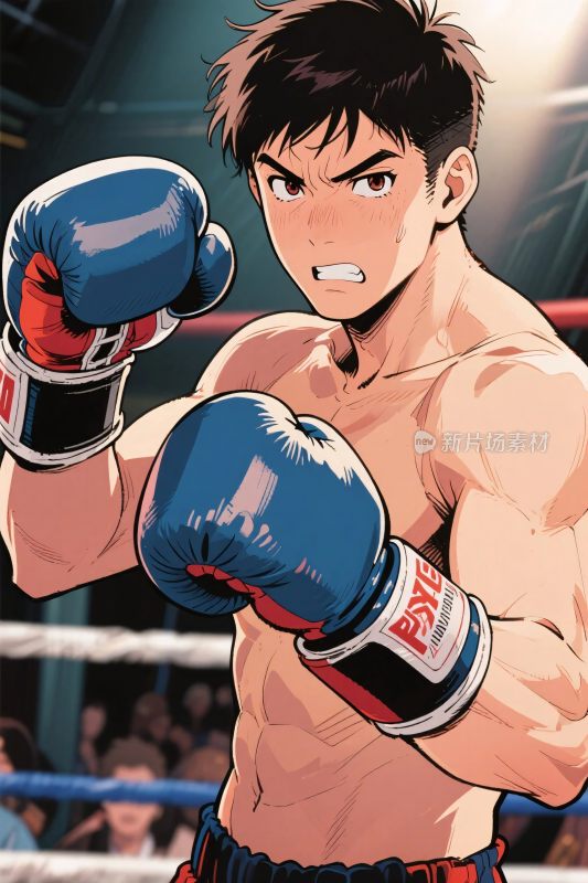 拳击运动员插画