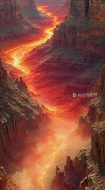 熔岩峡谷奇景