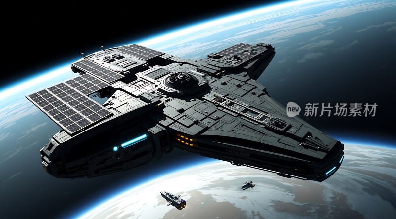 星际飞船遨游宇宙