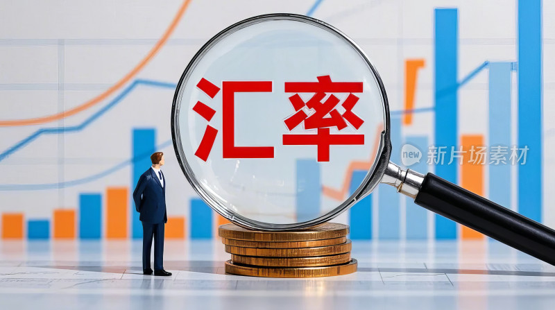 金融汇率数据分析商务趋势图