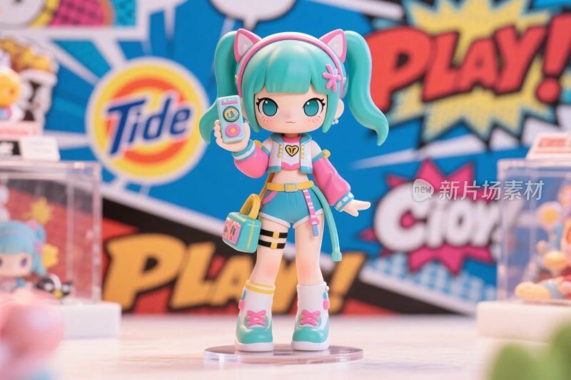 版卡通玩偶展示