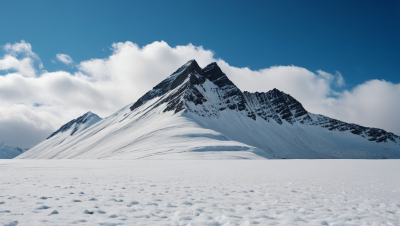 皑皑白雪景色高清风景图片