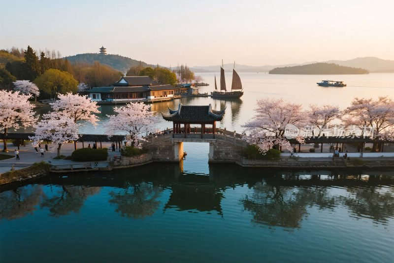 古风山水风景图