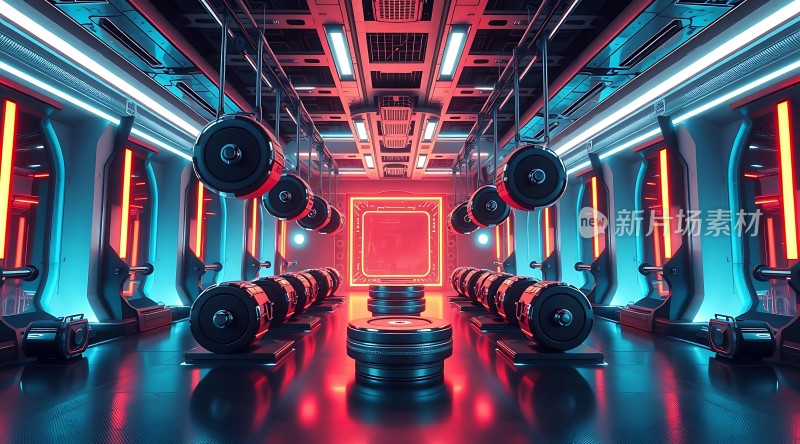 未来健身房科技感十足！