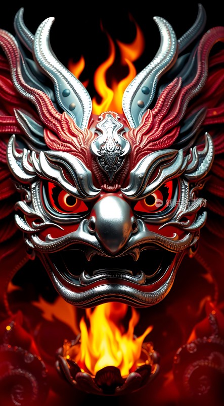 火舞银龙面具