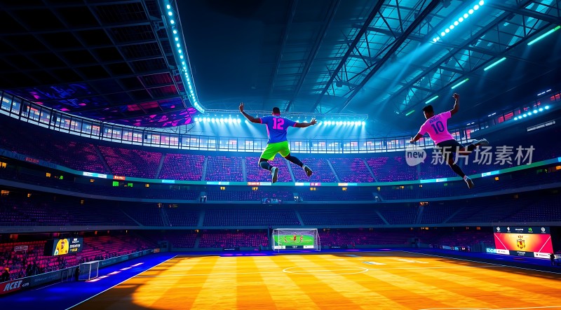 新片场素材 足球比赛现场