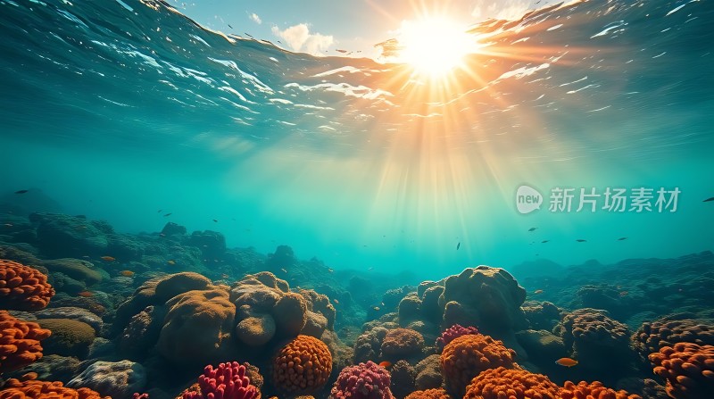 阳光下的海底世界