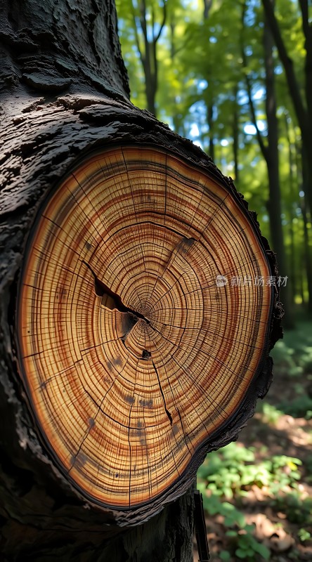 年轮故事树木的生命历程