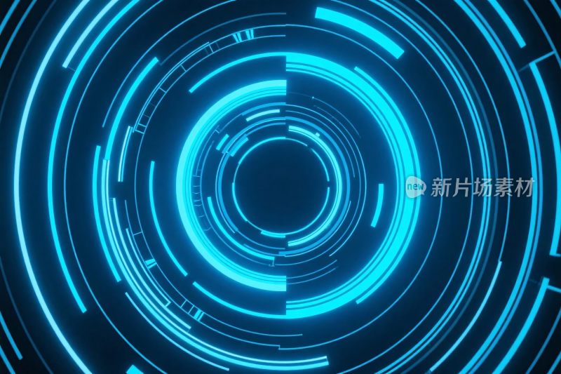 科技感环形光线设计