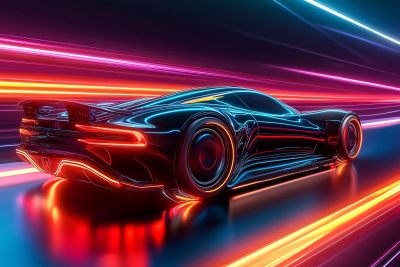 炫酷霓虹跑车动感画面 炫酷霓虹跑车动感画面