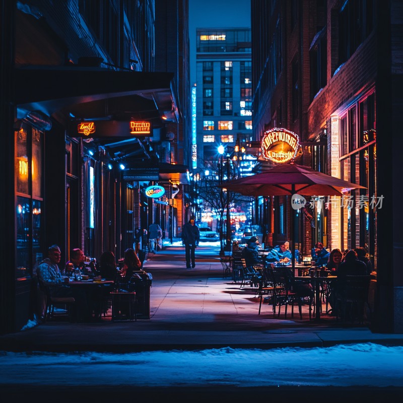 夜色街头风景