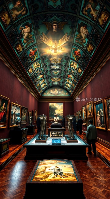 艺术殿堂经典画作与雕塑荟萃