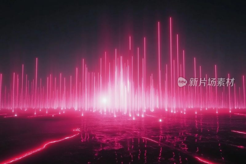 粉色光线特效背景画面