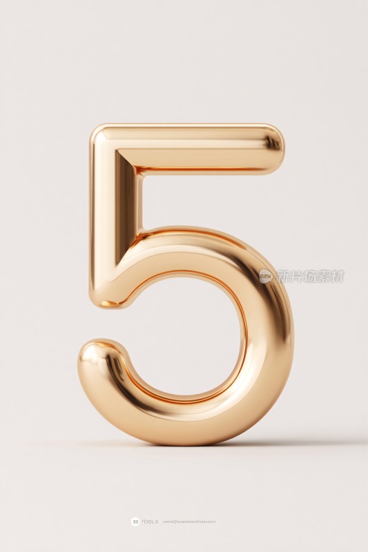 金色立体数字图像