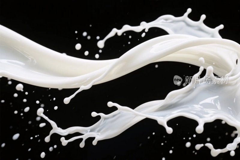 牛奶溅起动态特写