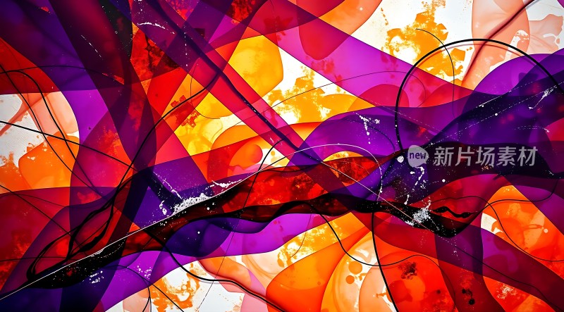 色彩交织的艺术世界