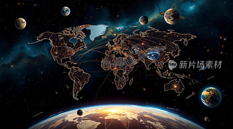 探索宇宙新片场素材