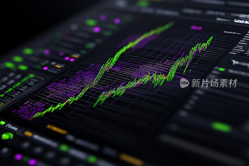 金融数据动态走势画面