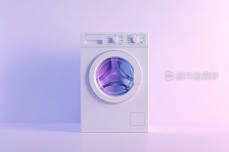 白色洗衣机简约插画