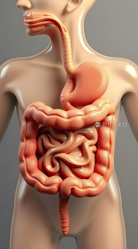 人体消化系统解剖图