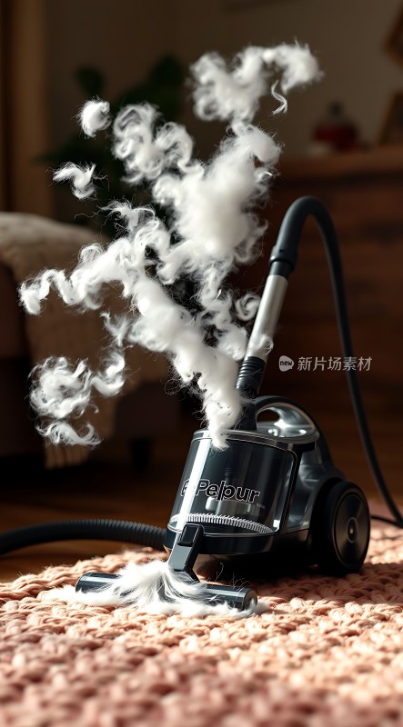 吸尘器清洁地毯毛发飞扬