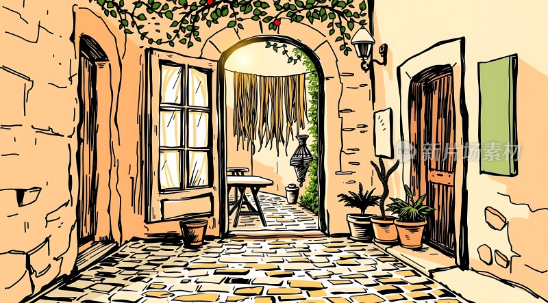 阳光小院温馨宁静