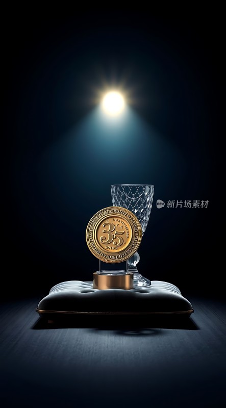 35周年庆典金光闪耀奖杯与奖章共庆辉煌历程