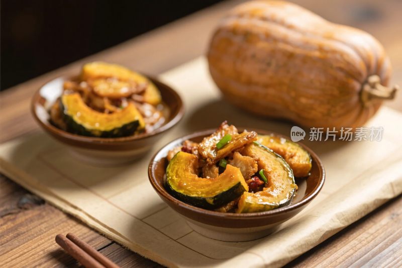 家常南瓜菜肴展示