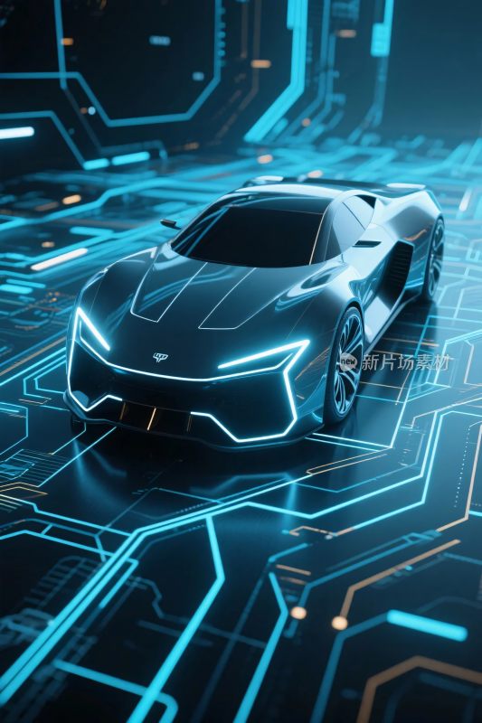 未来科幻汽车场景