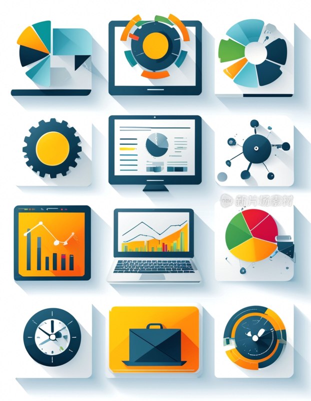 现代商业图标集