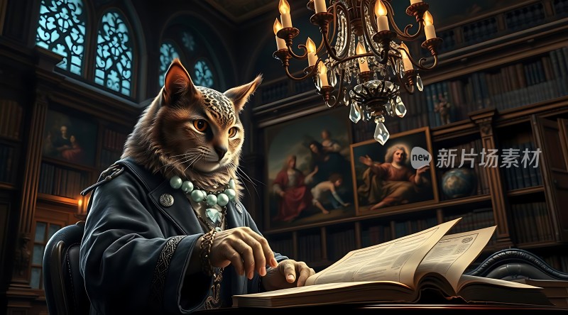 书房里的神秘学者