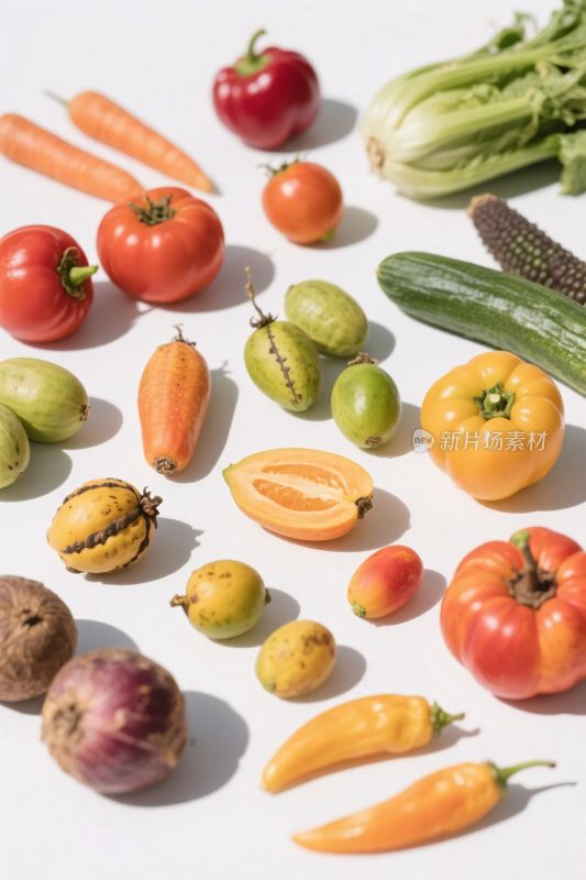 新鲜蔬果集合图