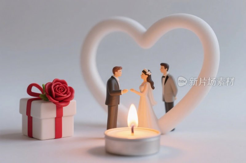 婚礼摆件浪漫场景图