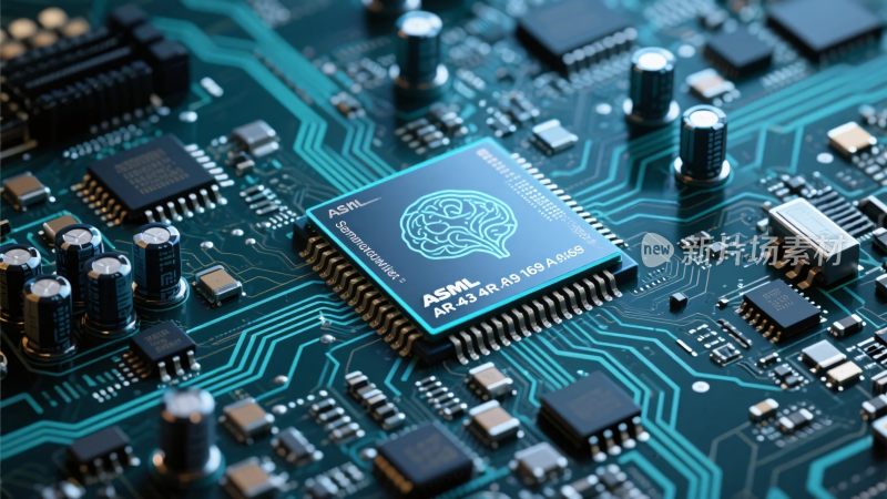电子电路板芯片特写