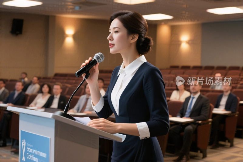 商务演讲场景