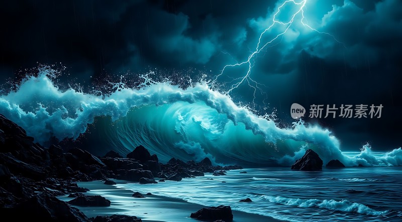 夜幕下的惊涛骇浪