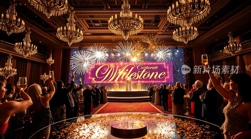 企业里程碑庆典现场