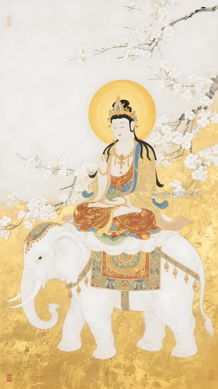 白象上的菩萨