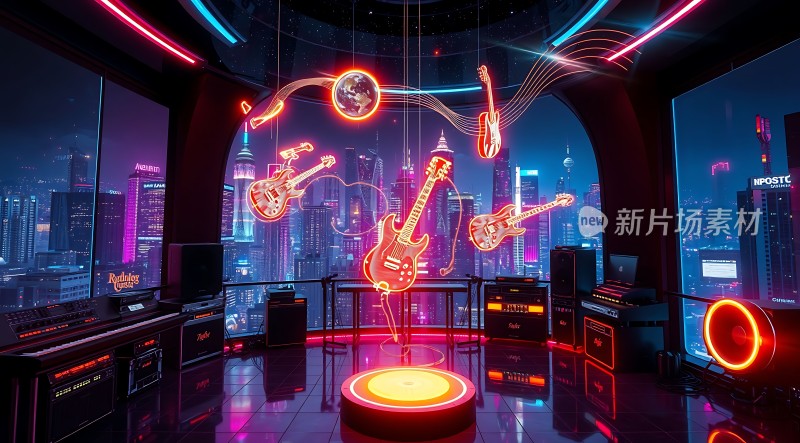 霓虹吉他音乐工作室