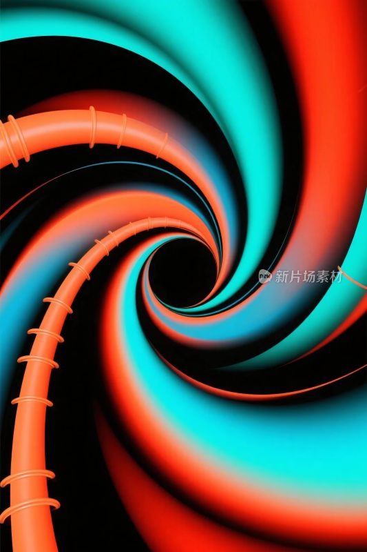 彩色漩涡抽象艺术