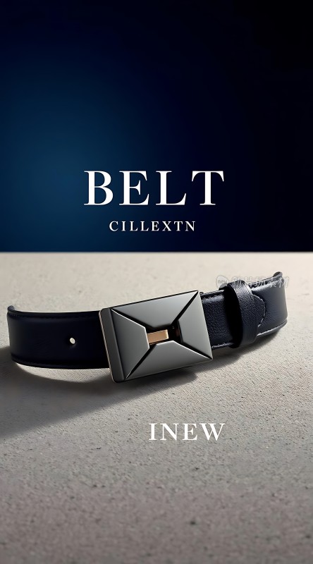 黑色皮带时尚简约质感十足