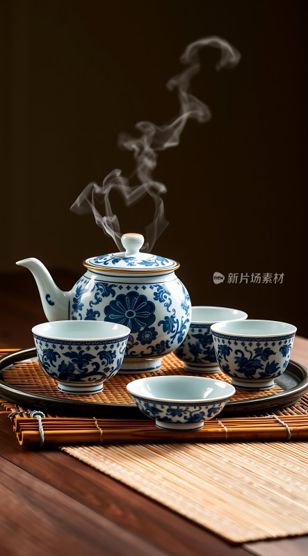 青花瓷茶具雅韵